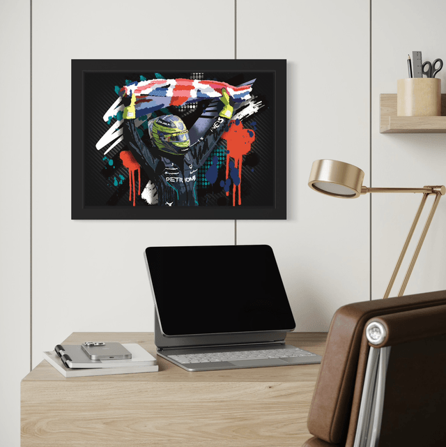 Lewis Hamilton Mercedes Union Jack