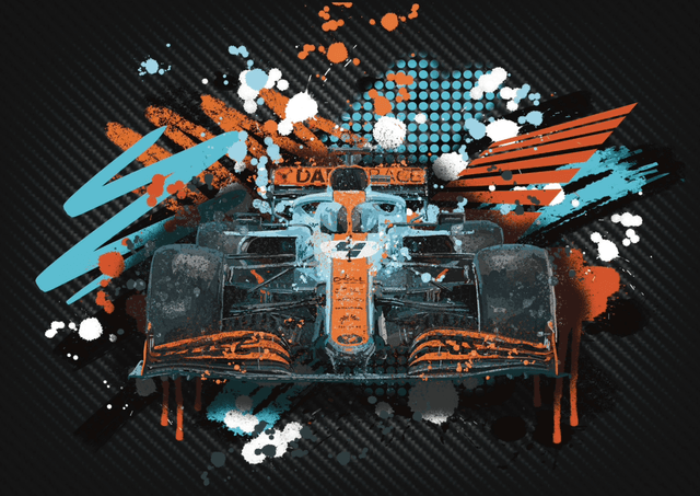 McLaren Gulf F1 car Lando Norris 4