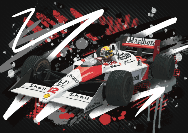 Ayrton Senna McLaren F1 car no.12